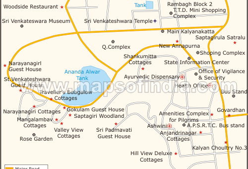 tirumala map