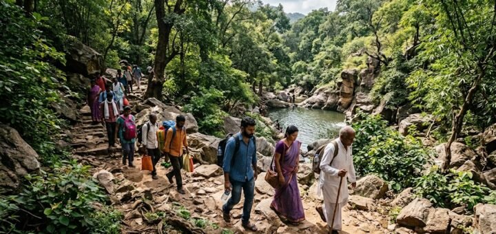 Tirumala Tumburu Theertham Trek Real Scene