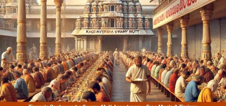 Tirumala Raghavendra Swamy Mutt Annadanam – Free Meals & Timings