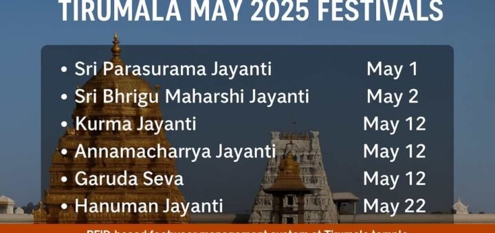 Tirumala May 2025 Festivals – Key Events, Dates & Rituals You Shouldn’t Miss