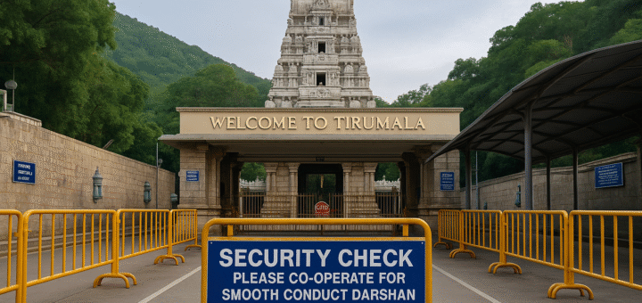 Alipiri entrance gate to Tirumala footpath near security check area