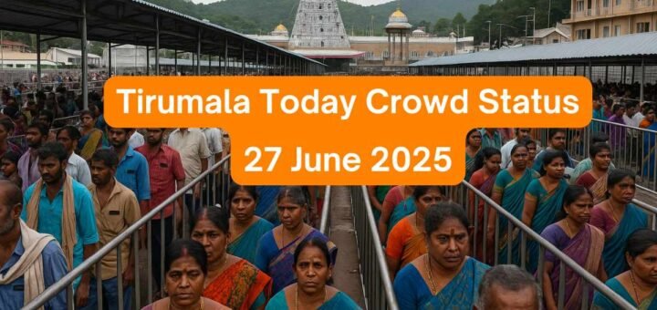 Tirumala Darshan Queue June 27, 2025