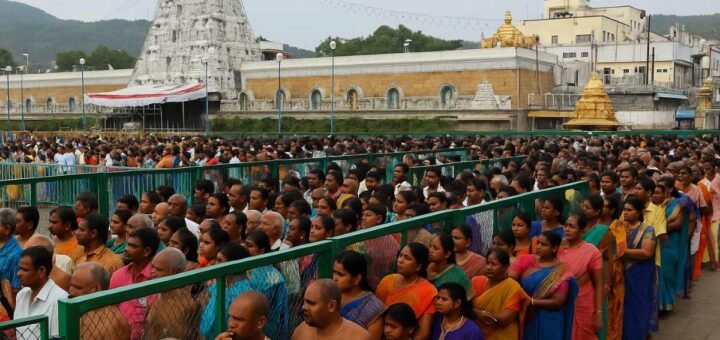 Tirumala Darshan Compartment Crowd 01 July 2025