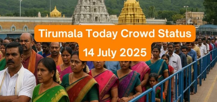 Tirumala Devotees Waiting in Queue 14 July 2025