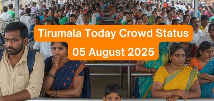 Pilgrims waiting in Tirumala compartments for darshan
