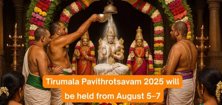 Tirumala Pavithrotsavam 2025 rituals inside temple premises