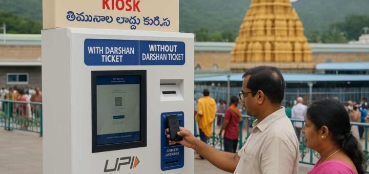Tirumala Laddu Kiosk UPI purchase at laddu counters with and without darshan ticket
