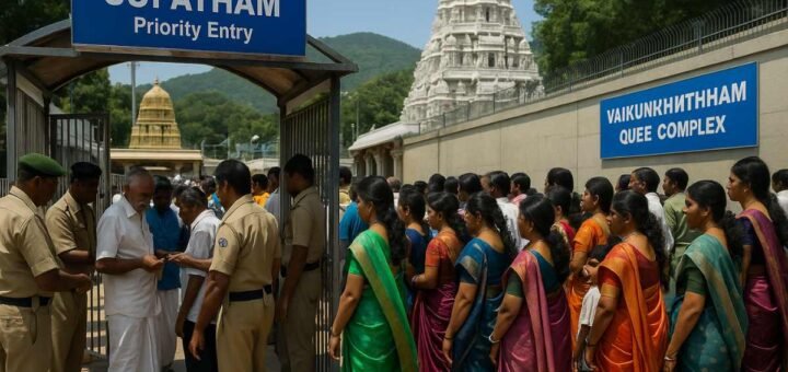 Supatham entrance Tirumala — Supadam gate used by VIP and privileged darshan pilgrims at Srivari temple