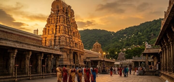 Tirumala Rama Navami 2026 — Garudalwar Sannidhi at Venkateswara Temple during evening Asthanam ceremony