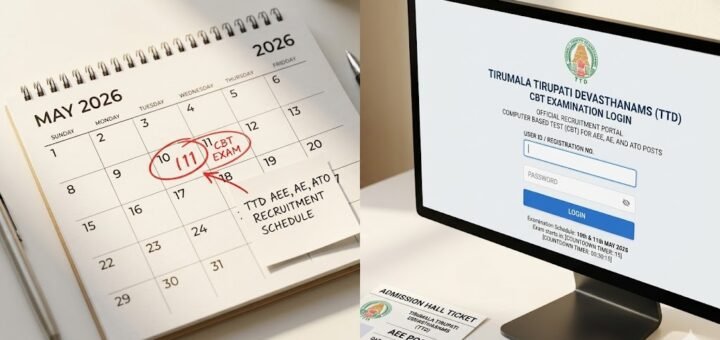 TTD AEE AE ATO Exam Date 2026 CBT schedule for May 10 and 11 exam centre setup